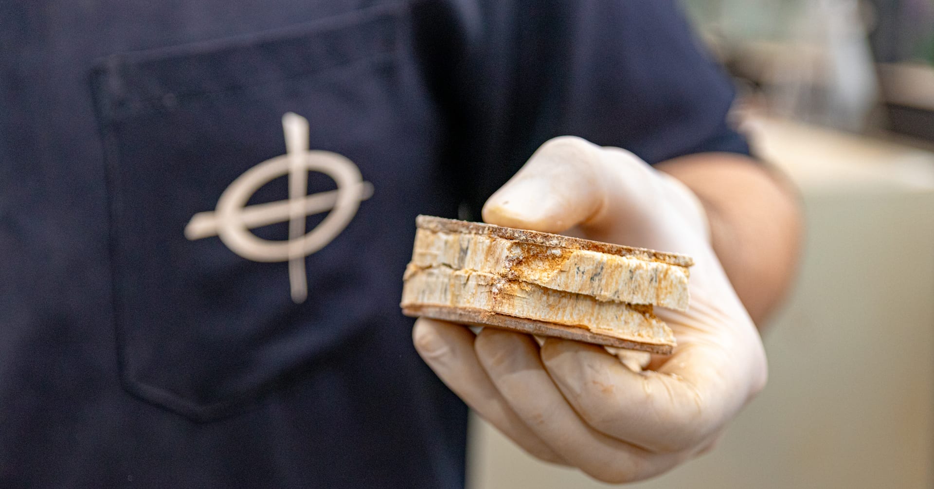 Amostra e caixa de cisalhamento direto - Laboratório Suporte