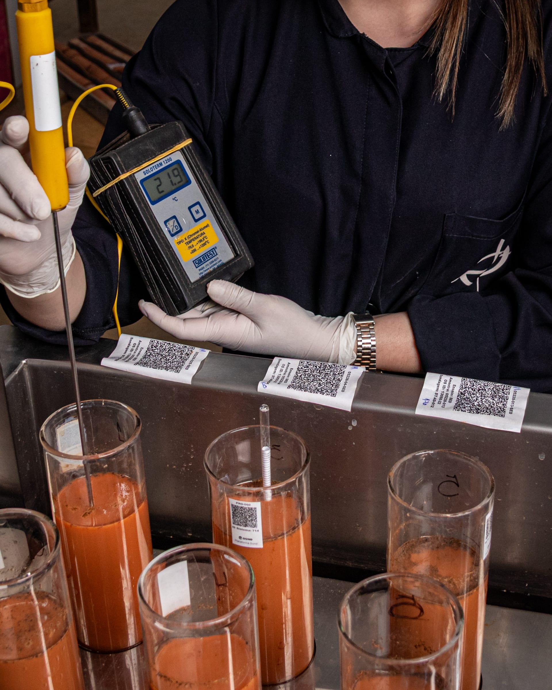 Análise granulométrica por sedimentação - Laboratório Suporte