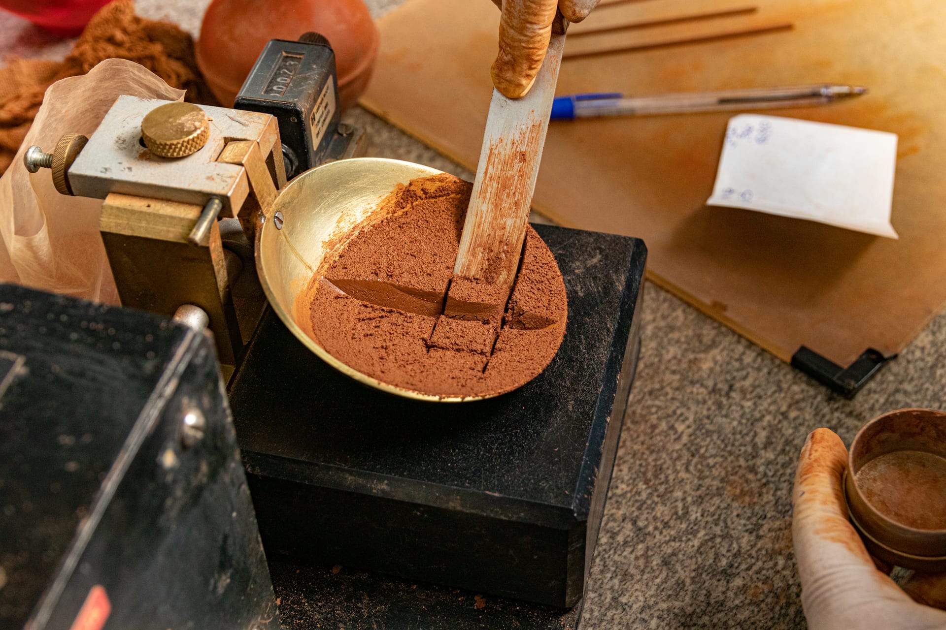 Ensaios de Limite de Liquidez realizados no laboratório da Suporte