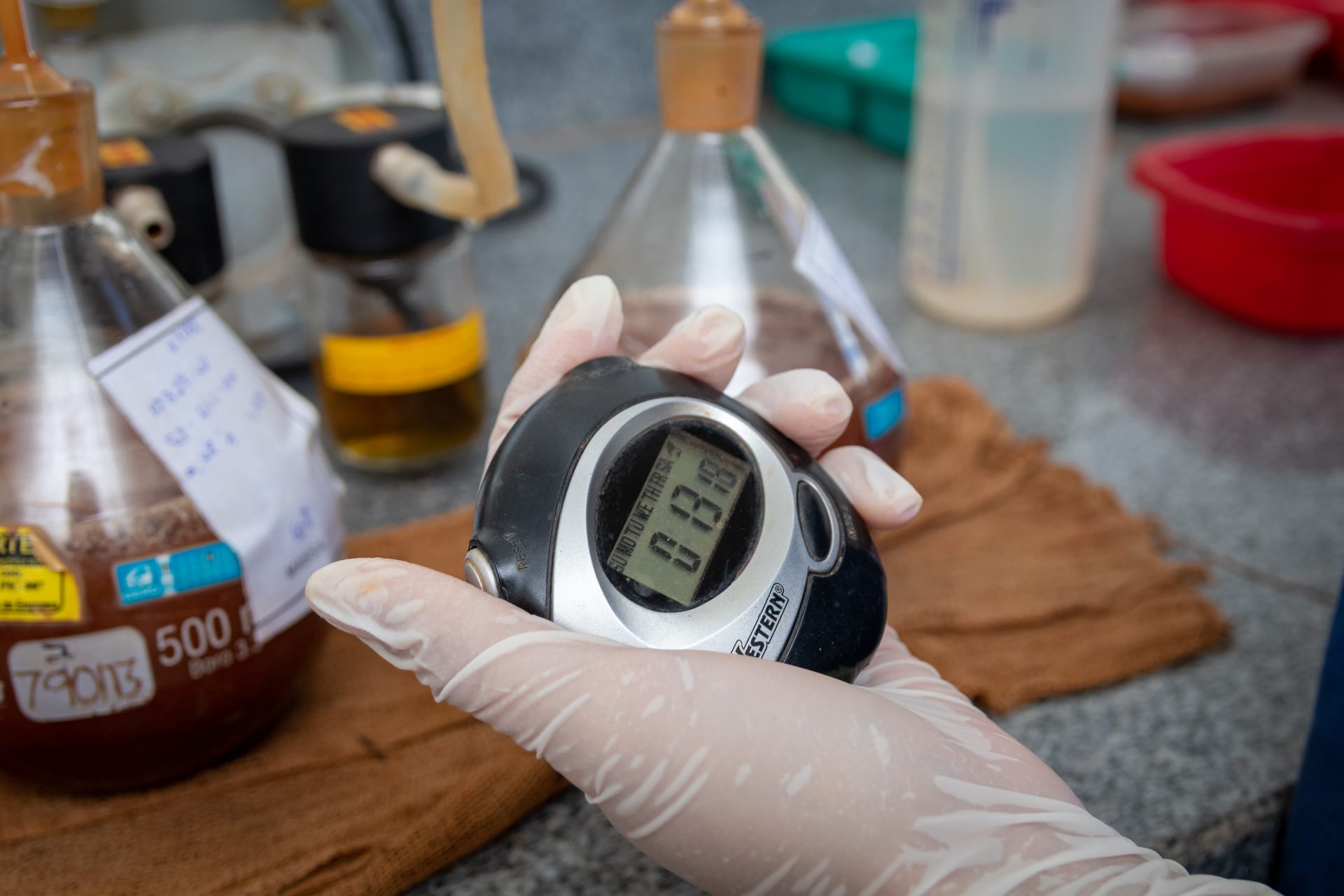 Ensaio de caracterização do solo - Laboratório Suporte