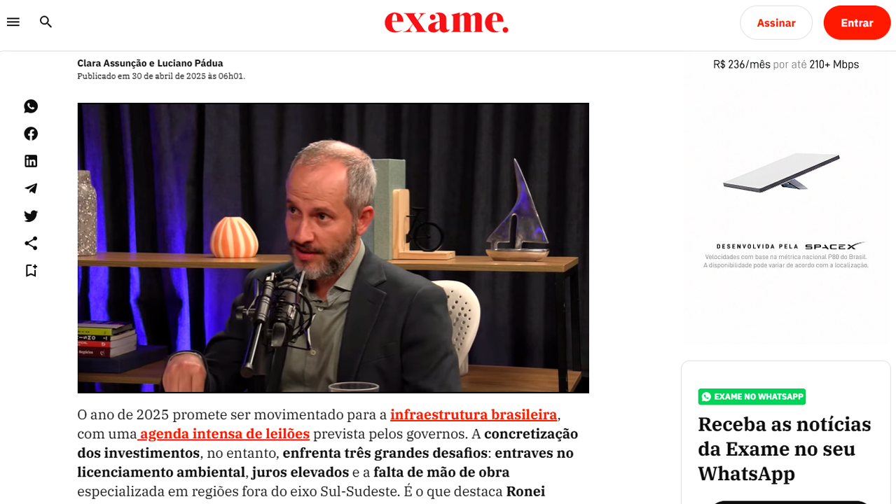 foto - Suporte Na Imprensa -  Infraestrutura brasileira enfrenta entraves: licenciamento ambiental, juros altos e escassez de mão de obra especializada